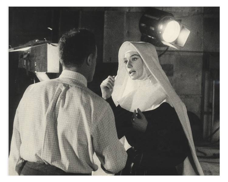 Audrey Hepburns Personally Owned Photo From The Nuns Story -- Taken by Photographer Pierluigi Praturlon, Measuring 11.75 x 9.5